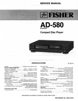 Fisher AD-580 - Schematic 